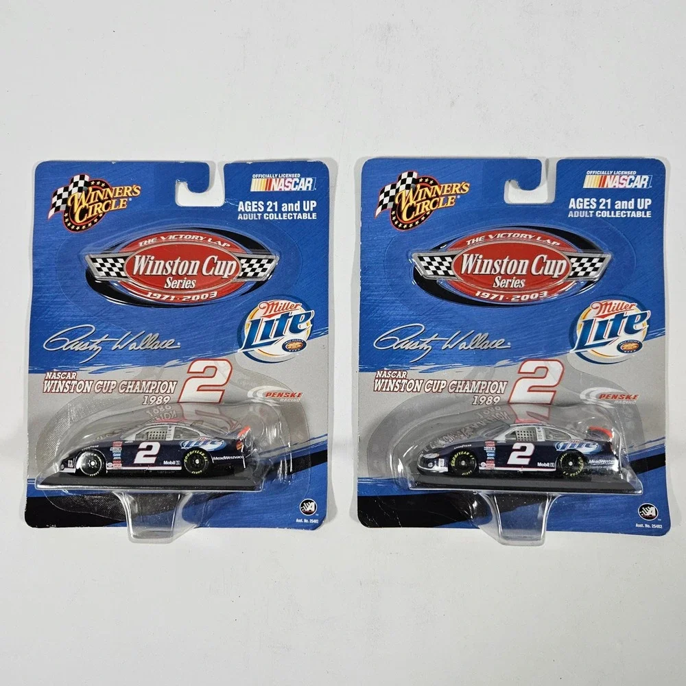 Rusty Wallace Miller Lite #2 NASCAR Winners Circle Winston Cup 2 Diecast Cars